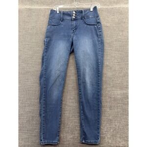 Wallflower Jeans Womens 9 Blue Denim Cotton Stretch Skinny Leg Casual Outdoor